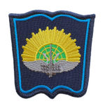 Шеврон вышитый ЯВВУ ПВО (книга) на парадную форму