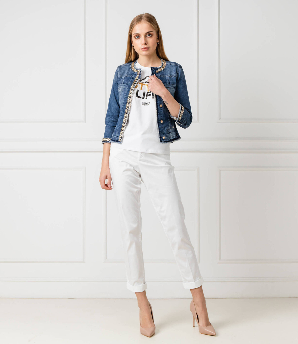 джинсовая куртка Liu Jo - голубой(UXX039 D4128)