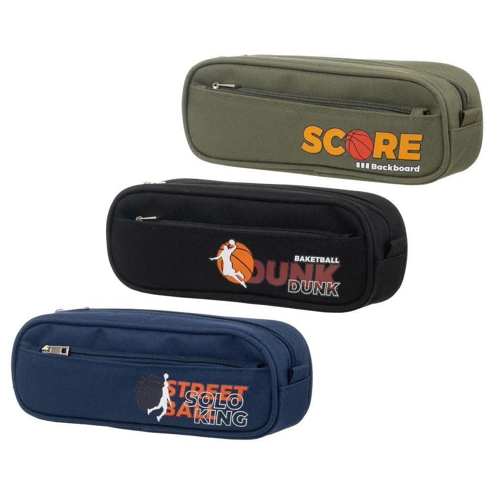 Пенал-косметичка Basir без наполнения, 22*7,5*4,5 см, серия "Street ball", ассорти