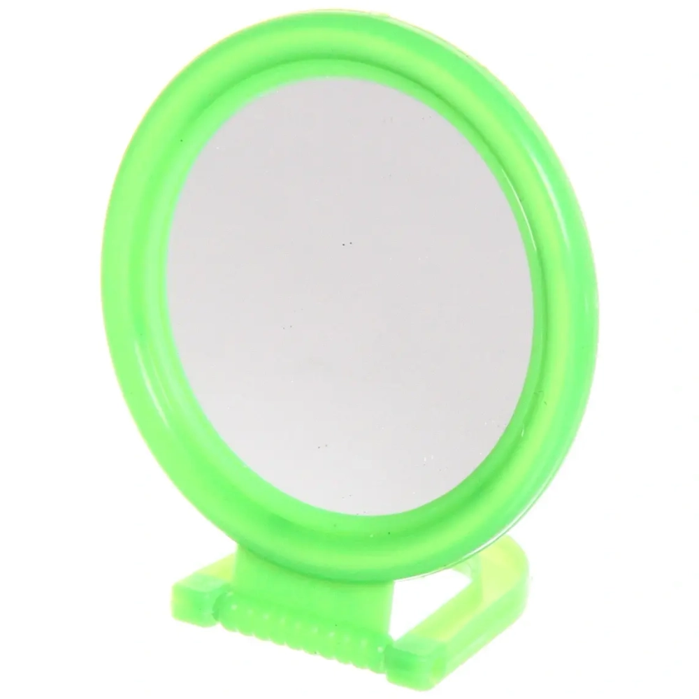 Зеркало косметическое « Классика», круглое с подставочкой, цвет в ассортименте, d-6.5см (Стикер на минивложение 40шт)