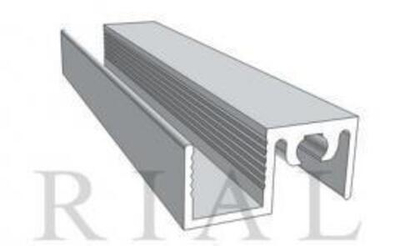 Рамка верхняя двери (5,90 м) ОПТИМА Черный Soft Touch ПВХ