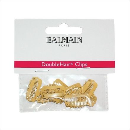 Balmainhair Заколки для волос системы 1 Double Hair 10 шт/пак. Цвет бежевый