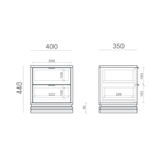 Прикроватная тумба TIMELESS TLD124 на цоколе