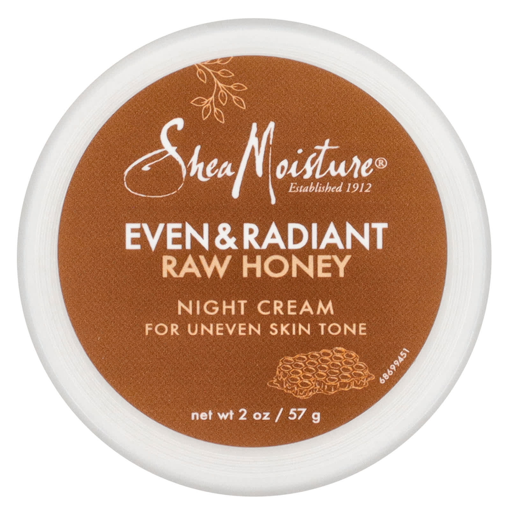 SheaMoisture, Even & Radiant Raw Honey, ночной крем, 57 г (2 унции)