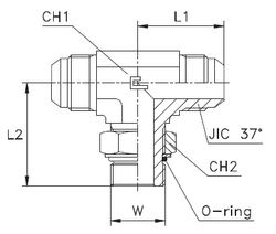 Штуцер FRTA JIC 1.5/16" UNF1.5/16"