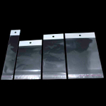 Пакеты 4х4+4 см. упаковочные прозрачные с подвесом и скотчем