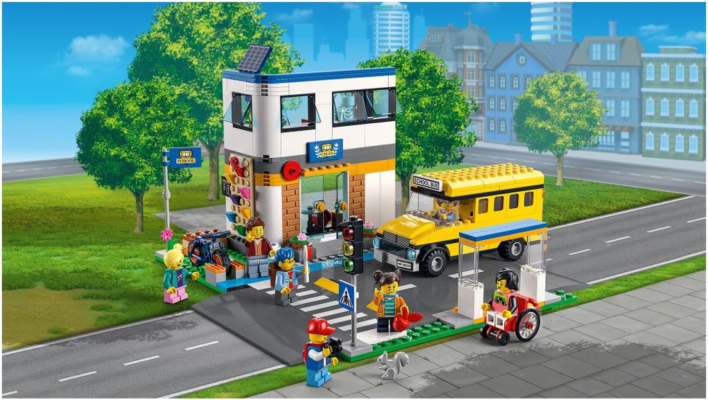 Lego city school bus sales