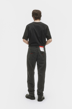 Джинсы прямые мужские серые Men Jeans Straight Grey