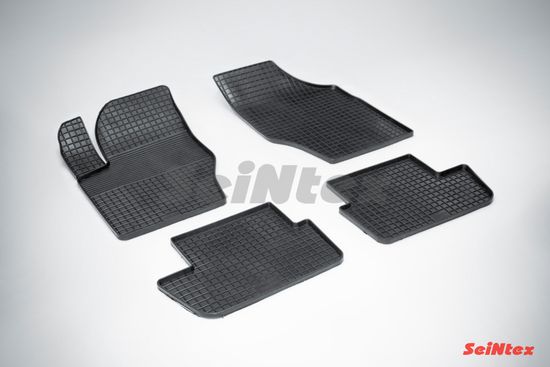 Резиновые коврики в салон Peugeot 307 (2001-2008) "Сетка"