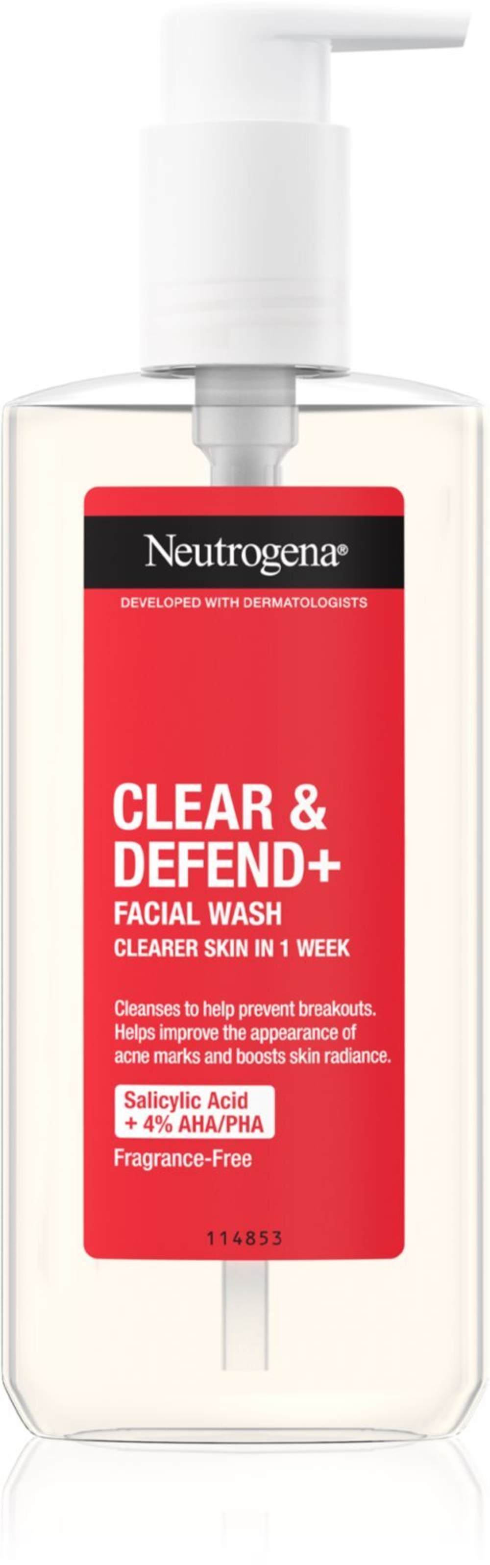 Neutrogena Clear & Defend+ - очищающий гель против прыщей /   200  ml  / GTIN 3574661650760