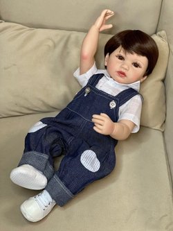 Кукла Реборн виниловая 55см в пакете (FA-327)