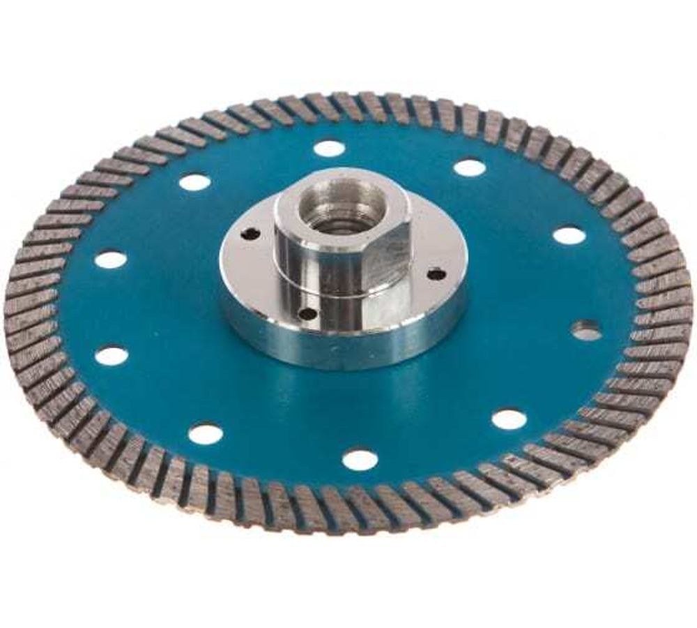 Диск алмазный отрезной 125*м14 Турбо с фланцем hot press FHQ452