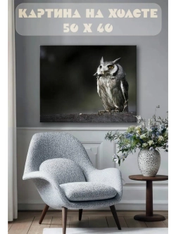 Картина на стену 40 X 50 Сова