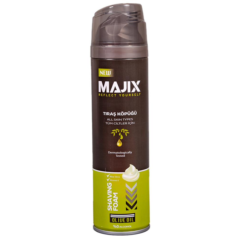 Пена для бритья Majix Olive oil 200 мл