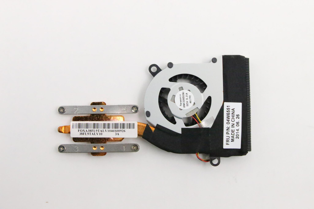 Радиатор с вентилятором для ноутбука Lenovo ThinkPad Edge 120 (04W6551), оригинал