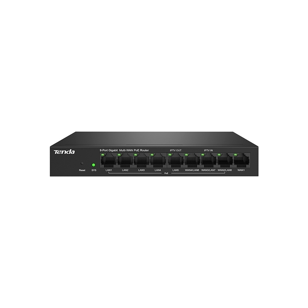 Маршрутизатор TENDA G0-8G-POE 9-портовый гигабитный Ethernet-маршрутизатор PoE