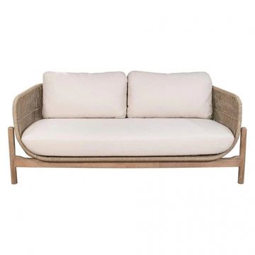 Диван деревянный плетеный двухместный Talara