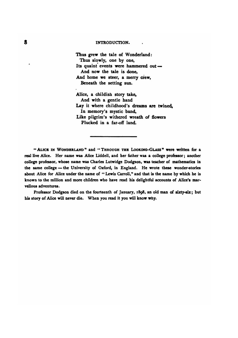 Alice's Adventures in Wonderland and Through the Looking-glass | Lewis Carroll