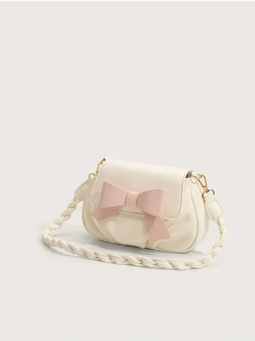 Сумка через плечо багет y2k с бантиком