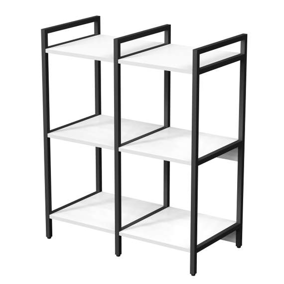 10ССД.3.400 Стеллаж средний двойной 3 полки, узкий (780*400*952)