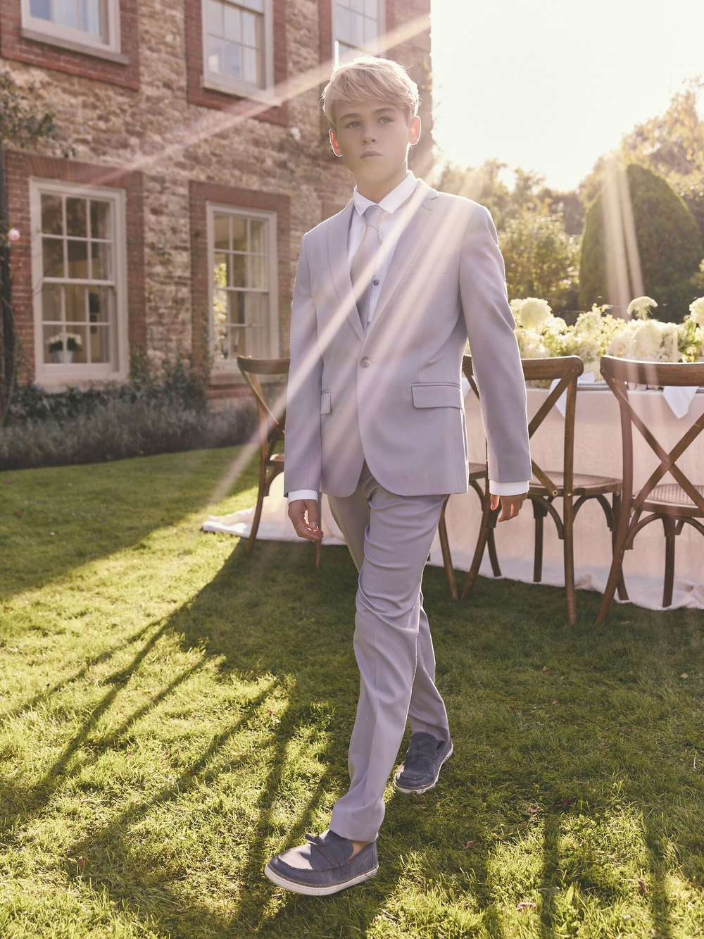 Пиджак для мальчика Next E70-131, Сиреневый