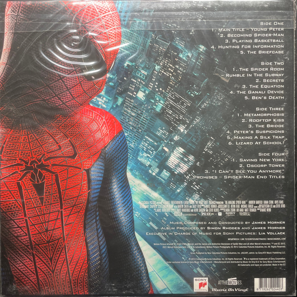 The Amazing Spider-Man - Motion picture soundtrack 2LP (Европа 2022г.) Blue/Red