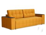 Диван прямой Элегант БД (2022) ДЕКОР ВЕНГЕ/GROUND 14 (темно-желтый)