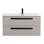 Тумба с раковиной Cezares ECO-CER-N-1200-2C-SO-GCO-P+CZR-8073-120 Серо-бежевая матовая