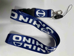 Hino (синий) / Брелок, шнурок для ключей на шею Hino (Хино), ланъярд, крафт, синий (1 шт)