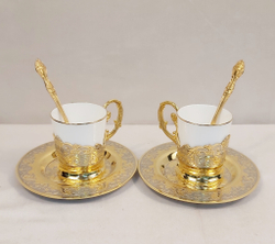 Набор кофейный на две персоны "Уральские узоры-3"