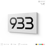 Номер на дверь 933, табличка на дверь для офиса, квартиры, кабинета, аудитории, склада, белая 120х70 мм, Айдентика Технолоджи