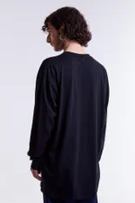 Лонгслив Гербарий Василек Черный