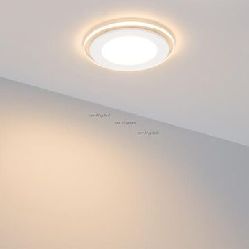 Светодиодная панель в стеклянной рамке 6W 3000К 015575 белый LT Glass Arlight