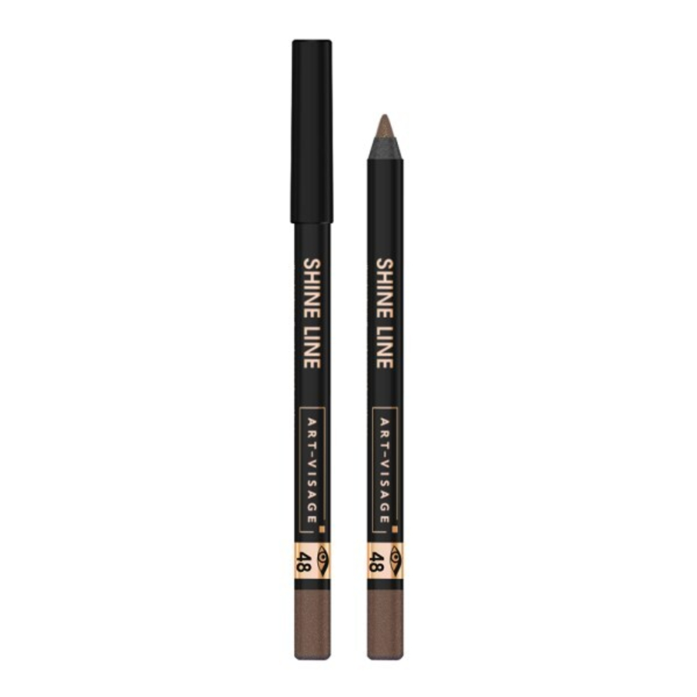 Art-Visage Карандаш для глаз Shine Line, устойчивый, водостойкий, тон №48, Лесной орех, 1,8 гр