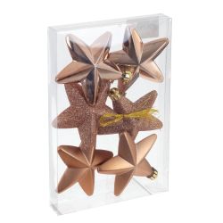 GAEM Набор из 6шт Украшение новогоднее "Звезда", L12,5 W2,5 H18,5 см