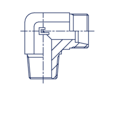 Штуцер FC90 DS08 BSPT 1/4 (корпус)