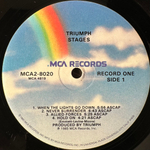 Triumph – Stages 2LP (США 1985г.)