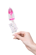 Розовый леденец  в форме анальной втулки со вкусом айриш крим - 29 гр.