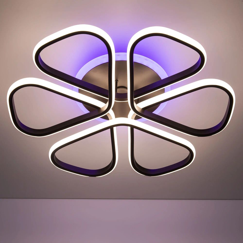 Citilux Сезар Смарт CL233A275E RGB Умная люстра Венге