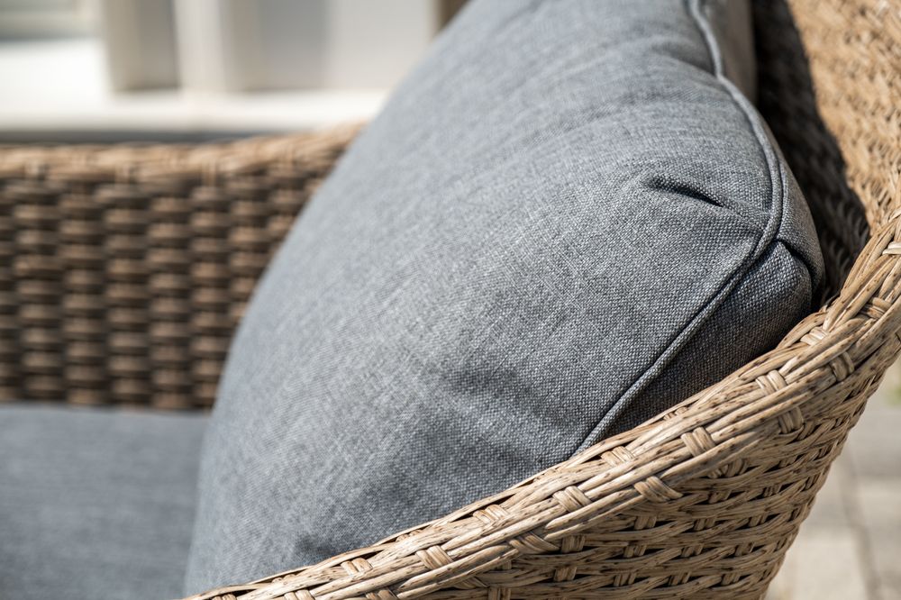 "Овьедо" лаунж-зона из искусственного ротанга на 4 персоны, цвет соломенный