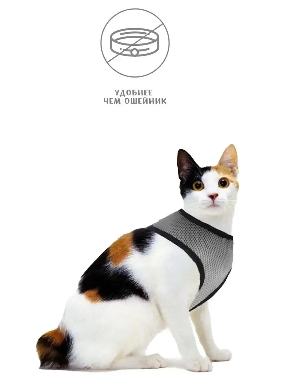Жилет шлейка для собак и кошек прогулочная