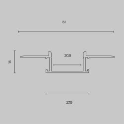 Профиль для ленты Maytoni ALM011S-2M