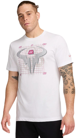 Теннисная футболка Nike Rafa Dri-Fit Tennis - White