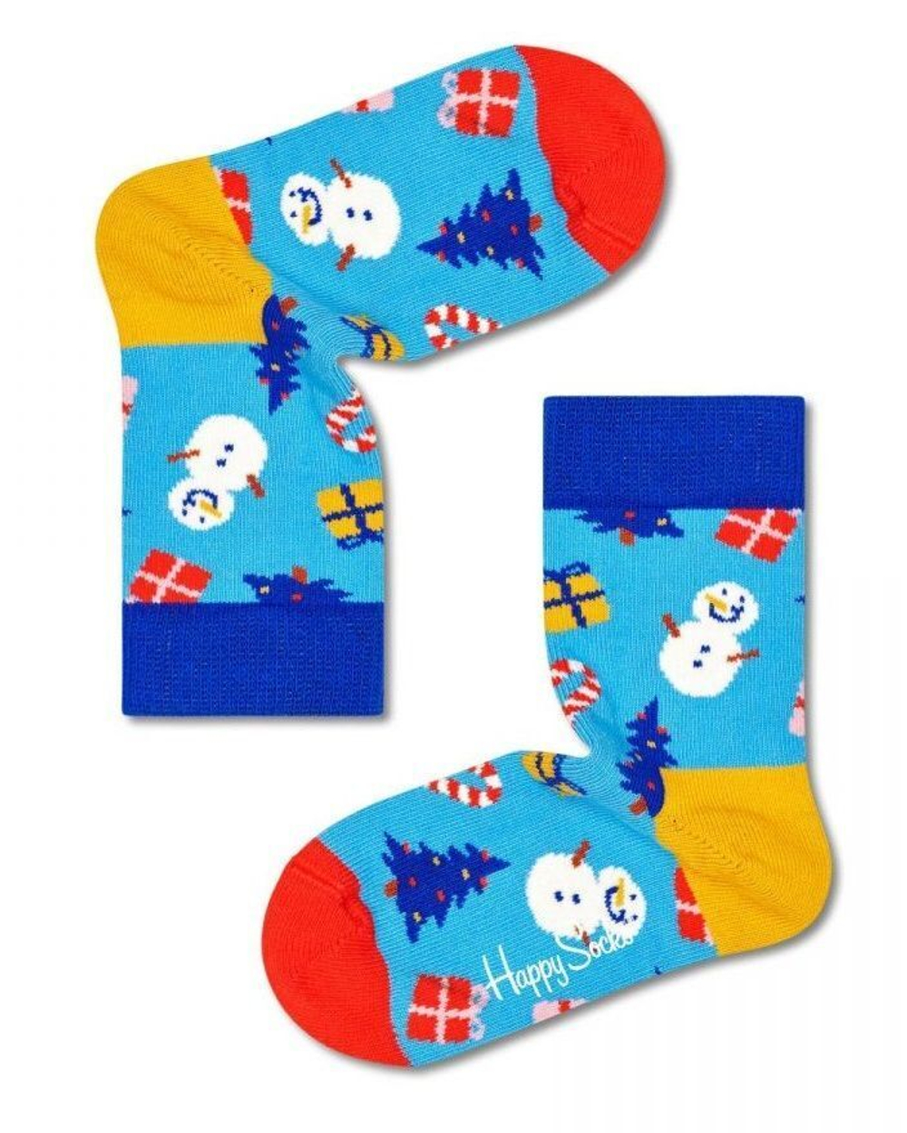 Детские носки Kids Bring it on Sock в новогоднем дизайне (Размер: 4-6Y) (Цвет: голубой)
