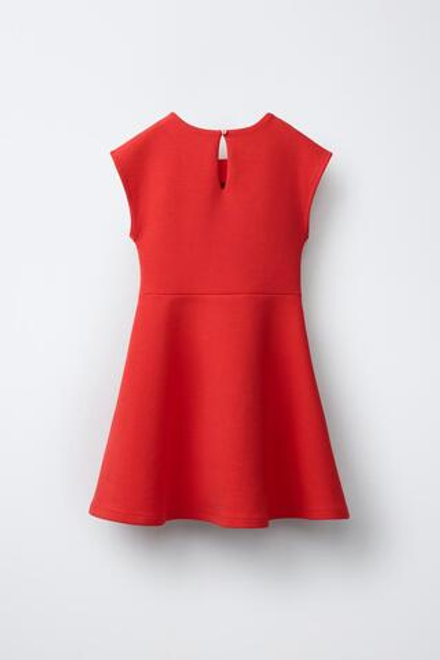 ZARA ПЛАТЬЕ ИЗ ТРИКОТАЖА, КРАСНЫЙ