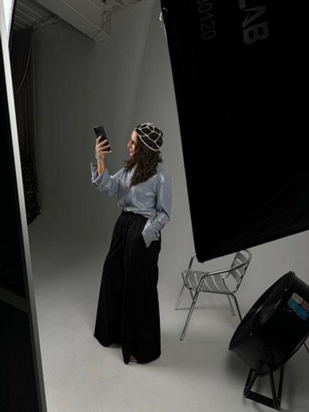 Брюки палаццо на резинке