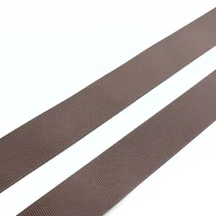 Репсовая лента (сантюр) 25мм, кофе, Arta-F