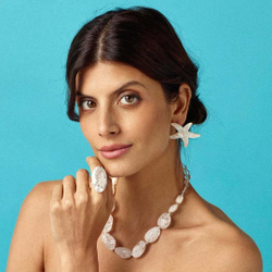 Кольцо Nature Bijoux, Les Cyclades, разъемное, с перламутром, NB25.2-19-25840 (белый)