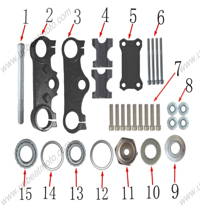 Запчасти F к питбайку Motax CRF 125