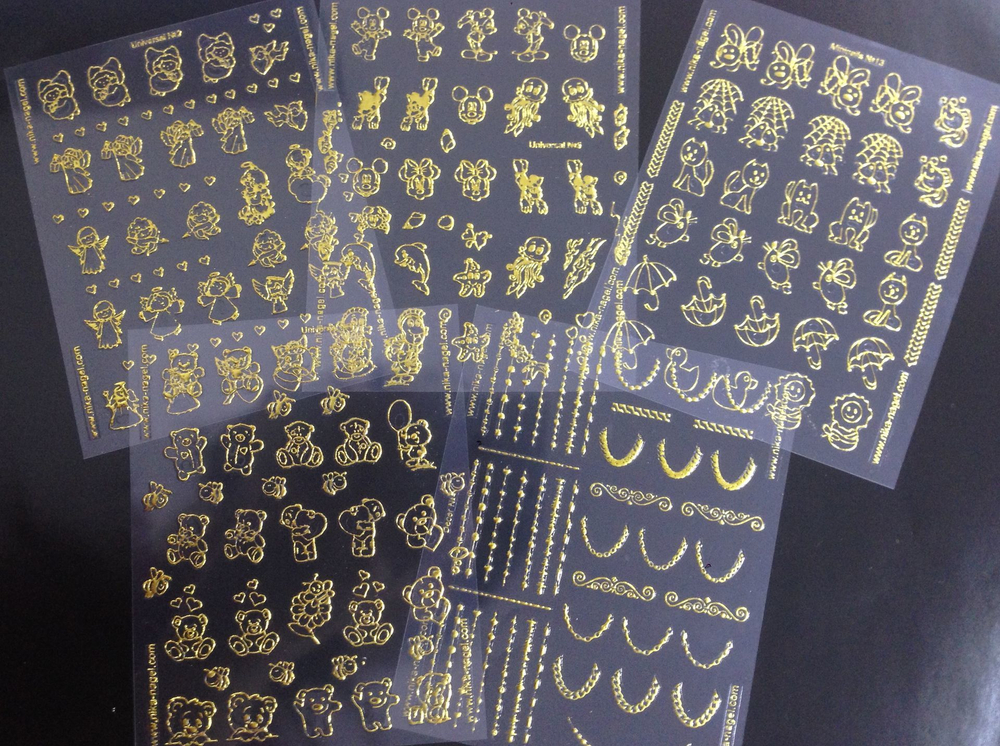 Nika Nagel Набор наклеек "Фрески 2" для дизайна